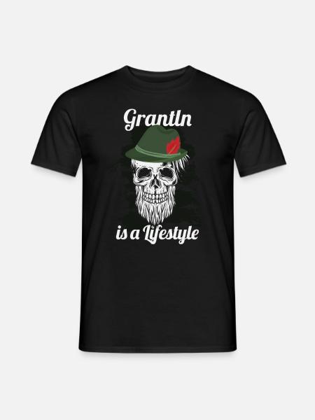 Grantler Bayer Dorf - Grantln is a Lifestyle - Men's T-Shirt - black