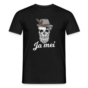 Ja Mei Bayern bayrisch bayrische Sprüche - Männer T-Shirt - Schwarz - Vorne - AI Model Male 178 light (178cm)