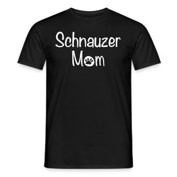 Schnauzer Mom Beste Freunde Hundeliebe Stolz - Männer T-Shirt - Schwarz - Vorne - AI Model Male 178 light (178cm)