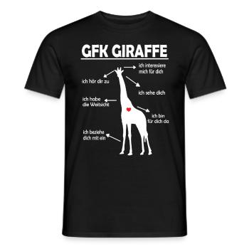 Gewaltfreie Kommunikation GFK - Männer T-Shirt - Schwarz - Vorne - AI Model Male 178 light (178cm)
