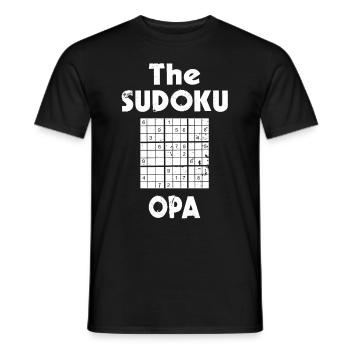 Sudoku Liebhaber Rätsel Opa Design - Männer T-Shirt - Schwarz - Vorne - AI Model Male 178 light (178cm)