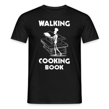 Walking Koch Küchen Skelett Spruch - Männer T-Shirt - Schwarz - Vorne - AI Model Male 178 light (178cm)