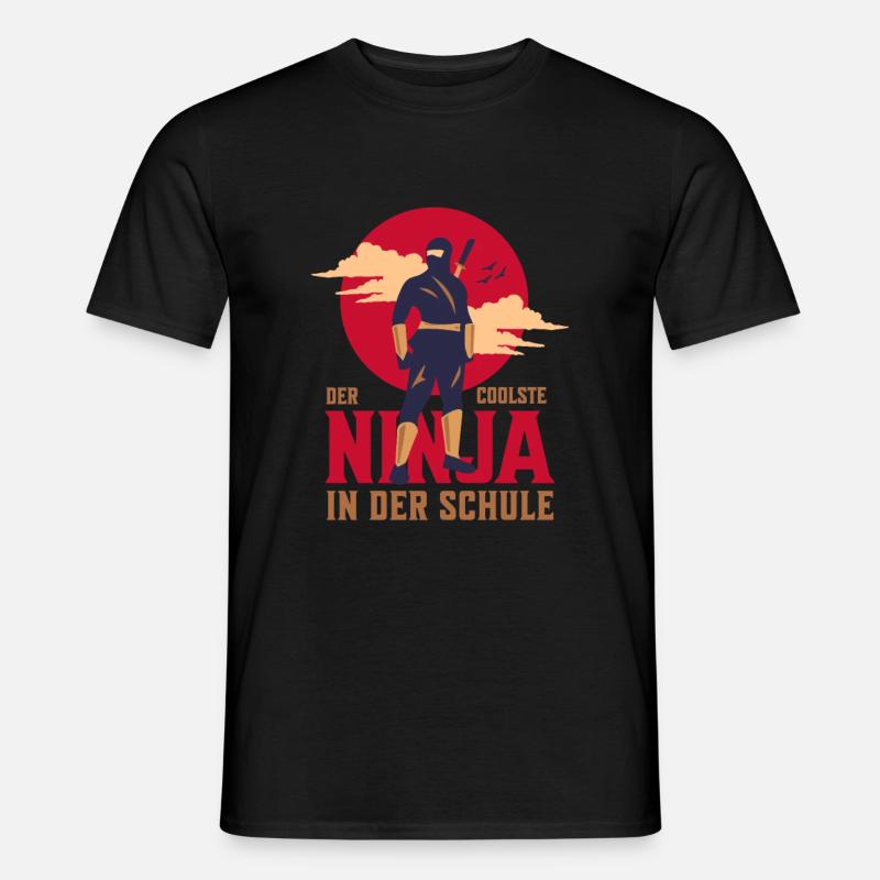 Der Coolste Ninja In Der Schule Ninja Judo Karate - Männer T-Shirt - Schwarz