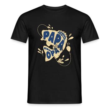 Bester Papa Und Opa Fischer Angler Fischerei Vater - Männer T-Shirt - Schwarz - Vorne - AI Model Male 178 light (178cm)