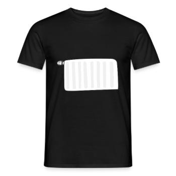 heater - Men's T-Shirt - black - Front - AI Model Male 178 light (178cm)