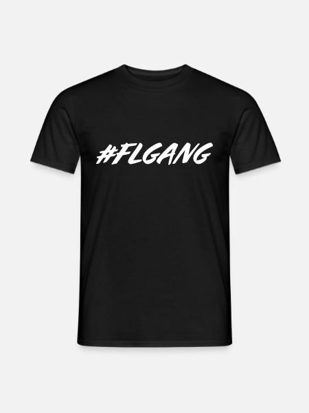 FLGANG FL hashtag gang gift - Men's T-Shirt - black