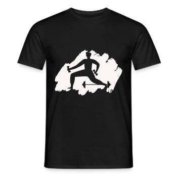 Bodybuilding Gewichtheben Fitness Workout - Männer T-Shirt - Schwarz - Vorne - AI Model Male 178 light (178cm)