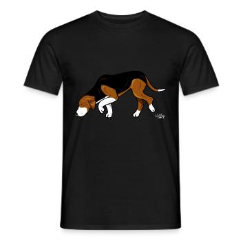 sniff - Men's T-Shirt - black - Front - AI Model Male 178 light (178cm)