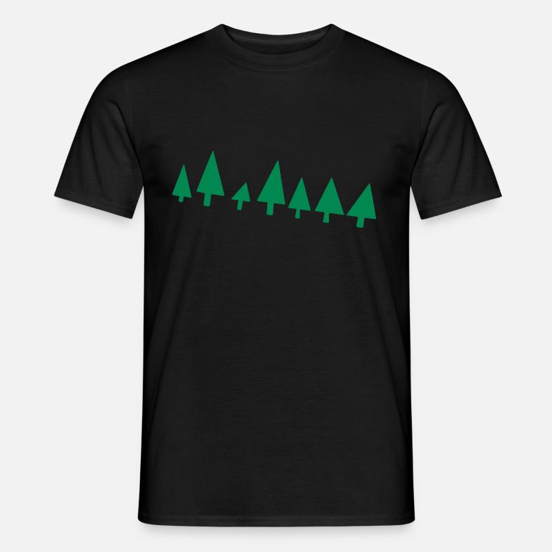 Tannenbaum - Männer T-Shirt - Schwarz