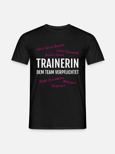 Trainer Trainerin Team Sport Motiviert Geschenk - Männer T-Shirt - Schwarz