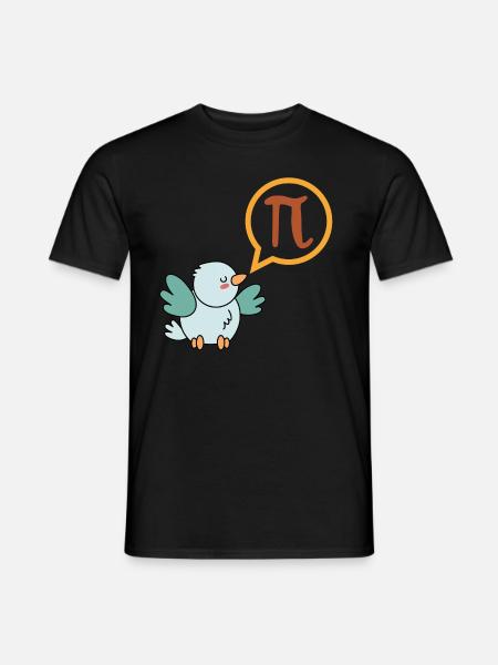 Lustiges Pi T - Shirt Geschenk für Nerds Mathe - Männer T-Shirt - Schwarz