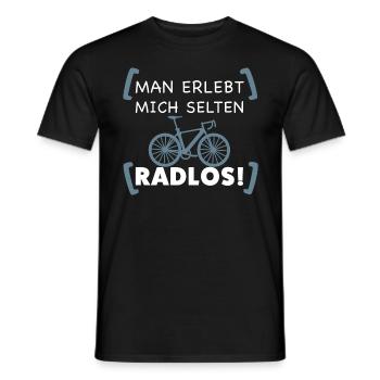 Radlos Rad Radfahrer Mountainbiker Fahrrad Shirt - Männer T-Shirt - Schwarz - Vorne - AI Model Male 178 light (178cm)
