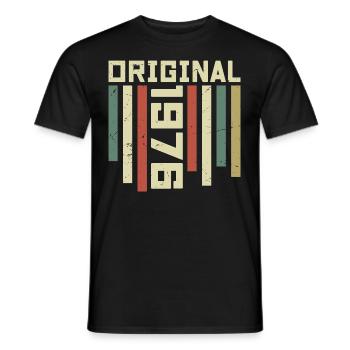 1976 Retro Geschenk 1976 48 Jahre Jubiläum Geschenk - Männer T-Shirt - Schwarz - Vorne - AI Model Male 178 light (178cm)