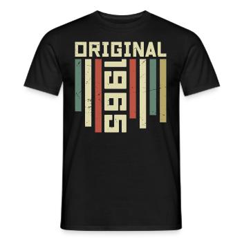 1965 Retro Geschenk 1965 59 Jahre Jubiläum Geschenk - Männer T-Shirt - Schwarz - Vorne - AI Model Male 178 light (178cm)