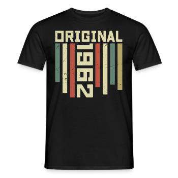 1962 Retro Gift 1962 62 Year Anniversary Gift - Men's T-Shirt - black - Front - AI Model Male 178 light (178cm)