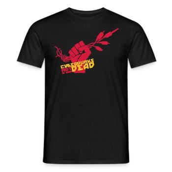 Cyber Punks not dead - Men's T-Shirt - black - Front - AI Model Male 178 light (178cm)