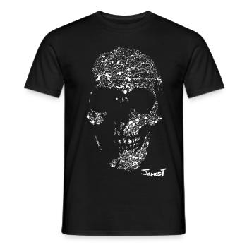 Skull - Men's T-Shirt - black - Front - AI Model Male 178 light (178cm)