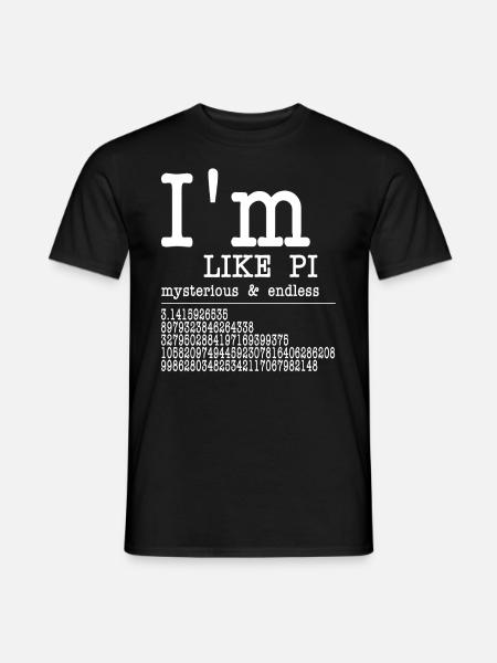 I'm like Pi - NERD - Männer T-Shirt - Schwarz