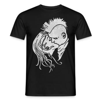 PUNK LOVE - T-shirt homme - noir - Devant - AI Model Male 178 light (178cm)