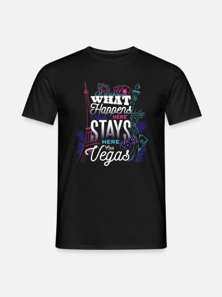 cadeau de tshirt de las vegas - Mænd T-shirt - sort