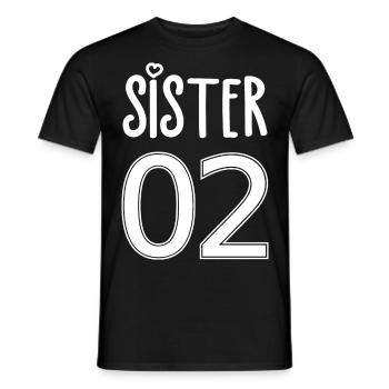 Sister Number 02 Sister - Men's T-Shirt - black - Front - AI Model Male 178 light (178cm)