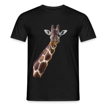 giraffe - Men's T-Shirt - black - Front - AI Model Male 178 light (178cm)