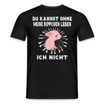 Veganer Vegan Tierschutz Tierrechte Soja Tofu - Männer T-Shirt - Schwarz - Vorne - AI Model Male 178 light (178cm)