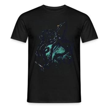 Capitaine Octopus - T-shirt homme - noir - Devant - AI Model Male 178 light (178cm)