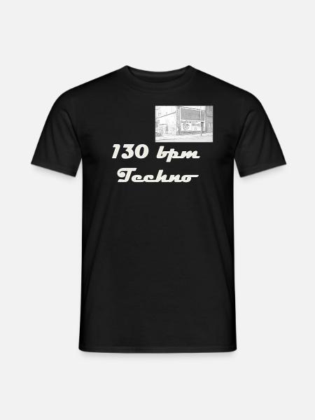 130bpm Techno Safe - Men's T-Shirt - black