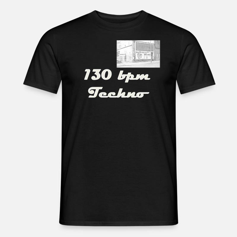 130bpm Techno Tresor - Männer T-Shirt - Schwarz