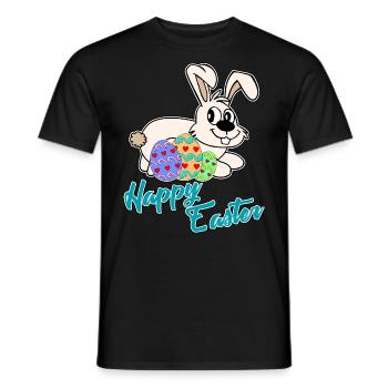 Joyeuses Pâques - Joyeuses Pâques - T-shirt homme - noir - Devant - AI Model Male 178 light (178cm)
