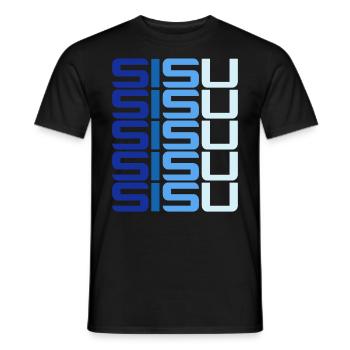 Sisu Soumi Finnish Finnish Finnish Finnish - Men's T-Shirt - black - Front - AI Model Male 178 light (178cm)