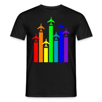 Pilote aéronautique - T-shirt homme - noir - Devant - AI Model Male 178 light (178cm)