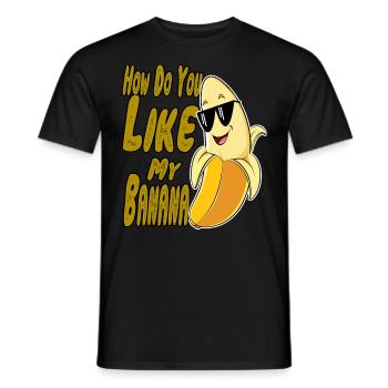 Banane Sonnenbrille Lustige Versaute Sprüche - Männer T-Shirt - Schwarz - Vorne - AI Model Male 178 light (178cm)