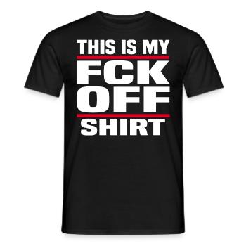 foutre ma chemise - T-shirt homme - noir - Devant - AI Model Male 178 light (178cm)