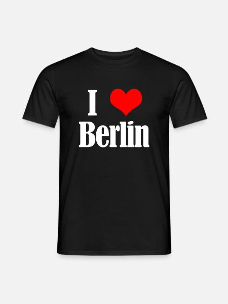 I love Berlin - Männer T-Shirt - Schwarz