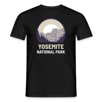 Parc national de Yosemite - T-shirt homme - noir - Devant - AI Model Male 178 light (178cm)