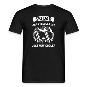 Skifahren-Ski-Dad - Männer T-Shirt - Schwarz - Vorne - AI Model Male 178 light (178cm)