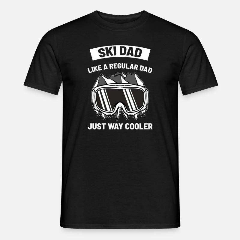 Het Ski Dad - Heren T-shirt - zwart
