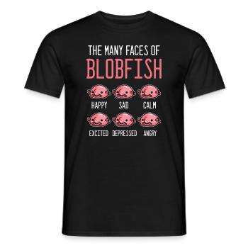 blobfish - Men's T-Shirt - black - Front - AI Model Male 178 light (178cm)