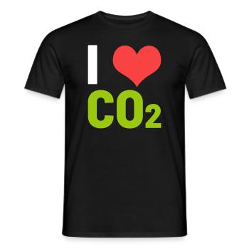 CO2 dioxyde de carbone - T-shirt homme - noir - Devant - AI Model Male 178 light (178cm)