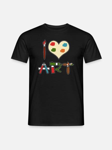 Künstler Lehrer für Künstler - Männer T-Shirt - Schwarz