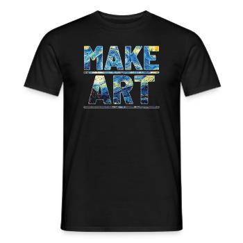 Artiste artiste artiste enseignant - T-shirt homme - noir - Devant - AI Model Male 178 light (178cm)