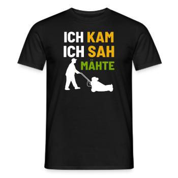 Mähen Rasenmäher - Männer T-Shirt - Schwarz - Vorne - AI Model Male 178 light (178cm)