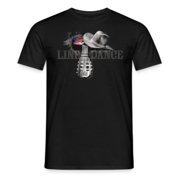 kl_linedance38 - T-shirt homme - noir - Devant - AI Model Male 178 light (178cm)