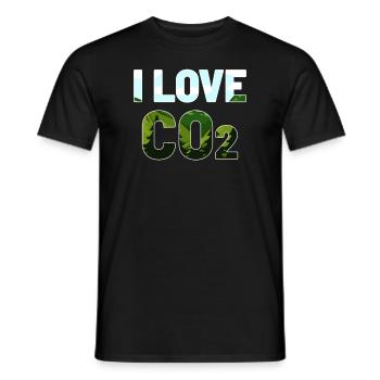 J'aime le dioxyde de carbone CO2 - T-shirt homme - noir - Devant - AI Model Male 178 light (178cm)