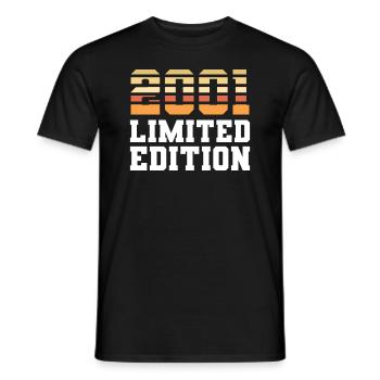Anniversaire édition limitée 2001 - T-shirt homme - noir - Devant - AI Model Male 178 light (178cm)