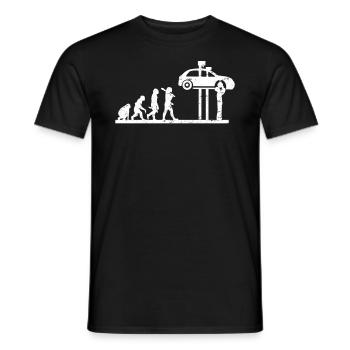 Développement mécanique - T-shirt homme - noir - Devant - AI Model Male 178 light (178cm)