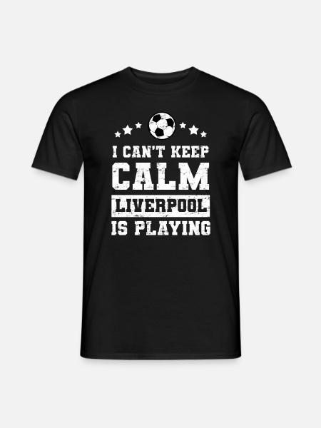 Soccer football Liverpool - Men's T-Shirt - black
