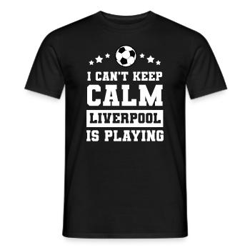 Fußball Fußball Liverpool - Männer T-Shirt - Schwarz - Vorne - AI Model Male 178 light (178cm)